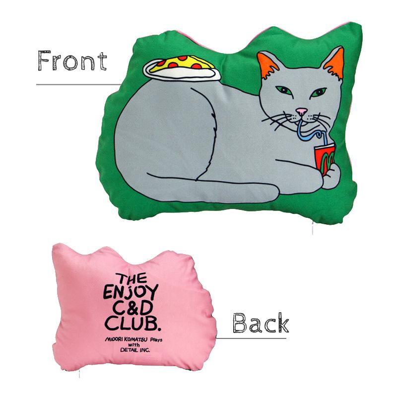 kittybunnyponny x amomento コラボ ネコクッション Orné de Feuilles｜ado ネコクッション - Orné de Feuilles(オルネド