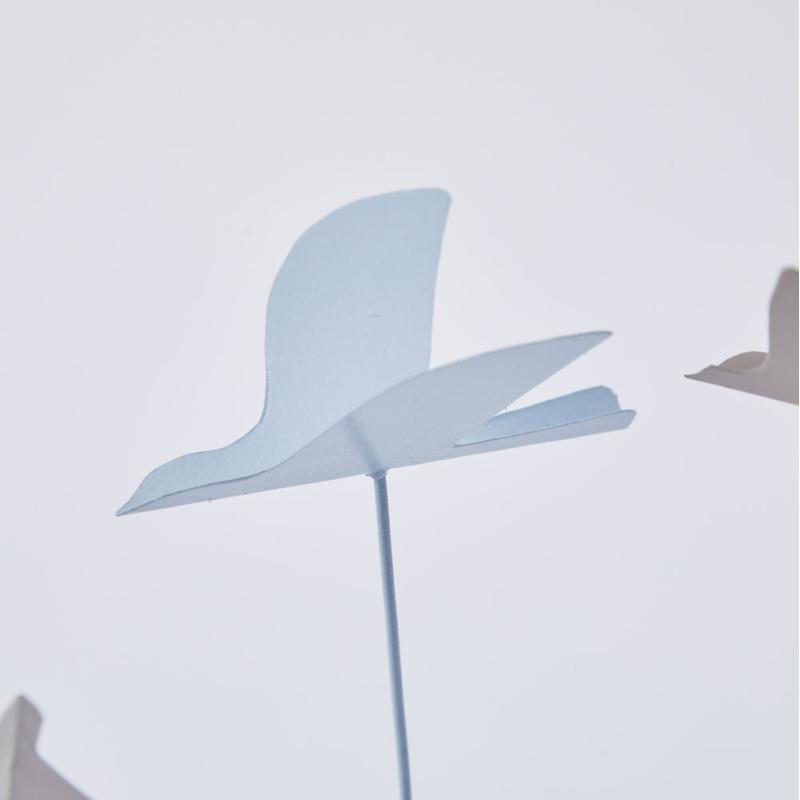 Horn Please 鳥 置物 鳥好き ブリキ オブジェ スタンド ワイルドグース