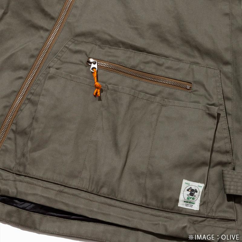 grn outdoor HIASOBI CAMPER JACKET GO201Q INDIGO インディゴ XXLサイズ アウトドアウェア ジャケット アキャンプ 防寒 焚き火 マウンテンパーカ 4571524446897｜santecdirect｜13