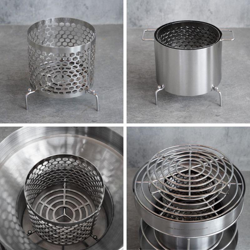 YOKA YOKA SHICHIRIN++ ヨカ 七輪 アウトドア バーベキュー ステンレス