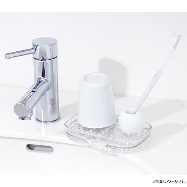 4941860120155 ライクイット Sink Caddy with Drain クリア 石けんホルダー 石鹸ホルダー 石鹸置き 石けん置き 石鹸おき ソープディッシュ スポンジトレー｜santecdirect｜06