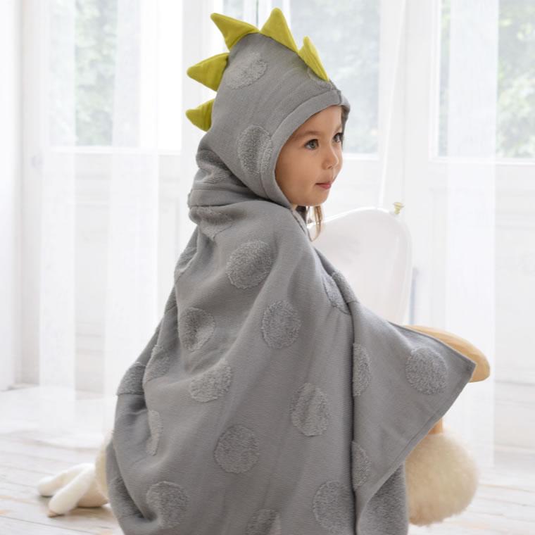 kontex（コンテックス） 爆買 フード付きバスタオル グレー SOF ソフ