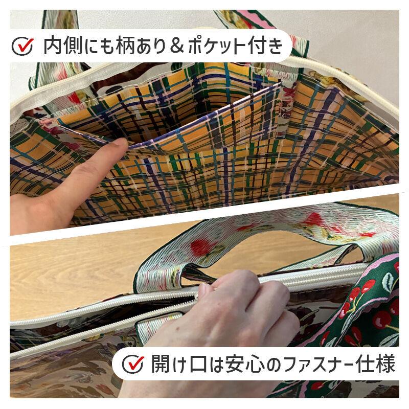 保冷バッグ L キャッツ 猫 CATS ホワイト 白地 クーラーバッグ 内