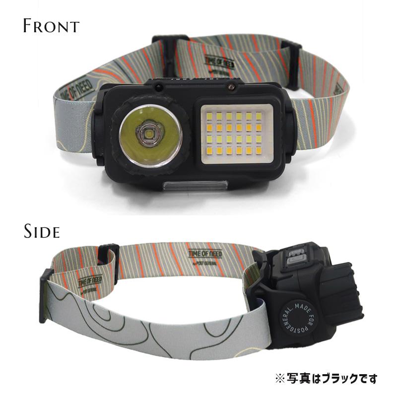 POST GENERAL ヘッドライト LED 充電式 type-C デュアル モーション