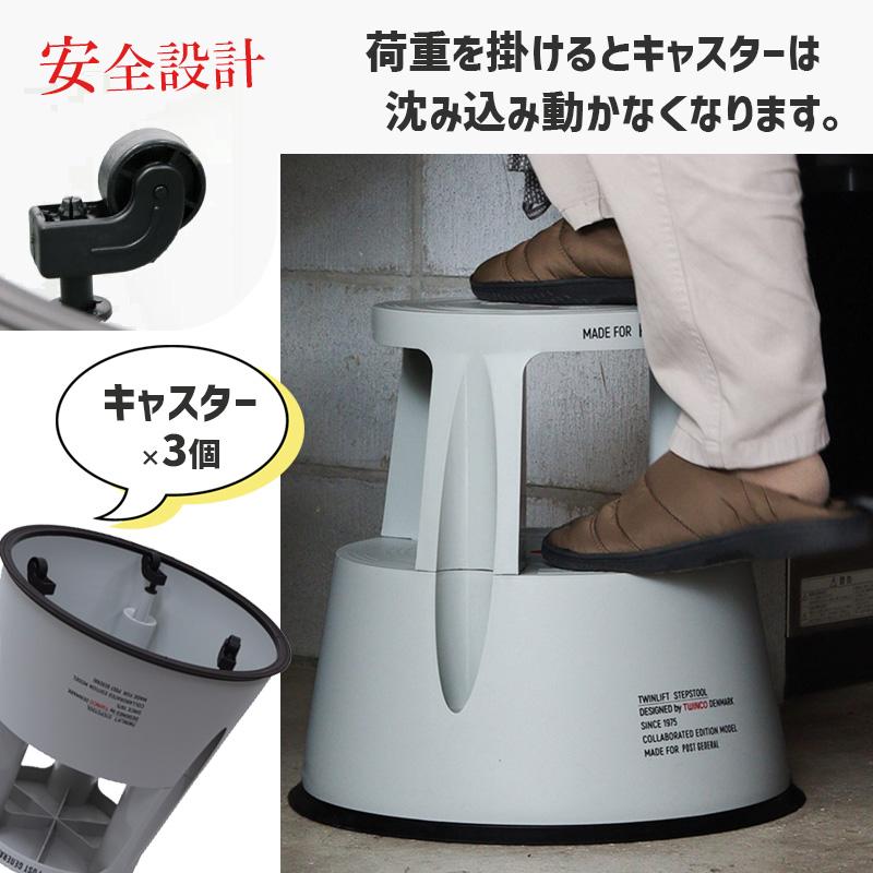 POST GENERAL トゥインコ ステップ＆スツール BGY BASALT GREY