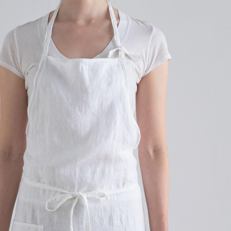 Lino e Lina（リーノエリーナ） Manon マノン エプロン ブラン
