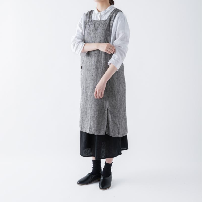 Lino e Lina（リーノエリーナ） Anita アニタ エプロン ムーングレー