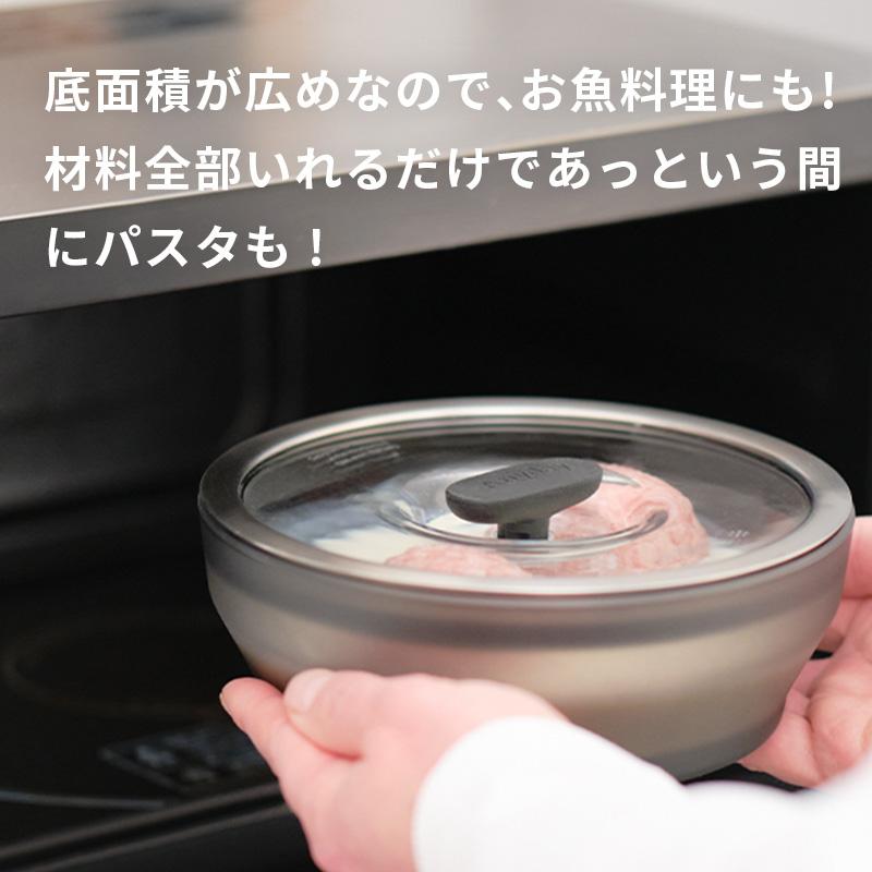 MEYER（マイヤー） Anyday 浅型ディッシュ 18cm ブラック 耐熱ガラス