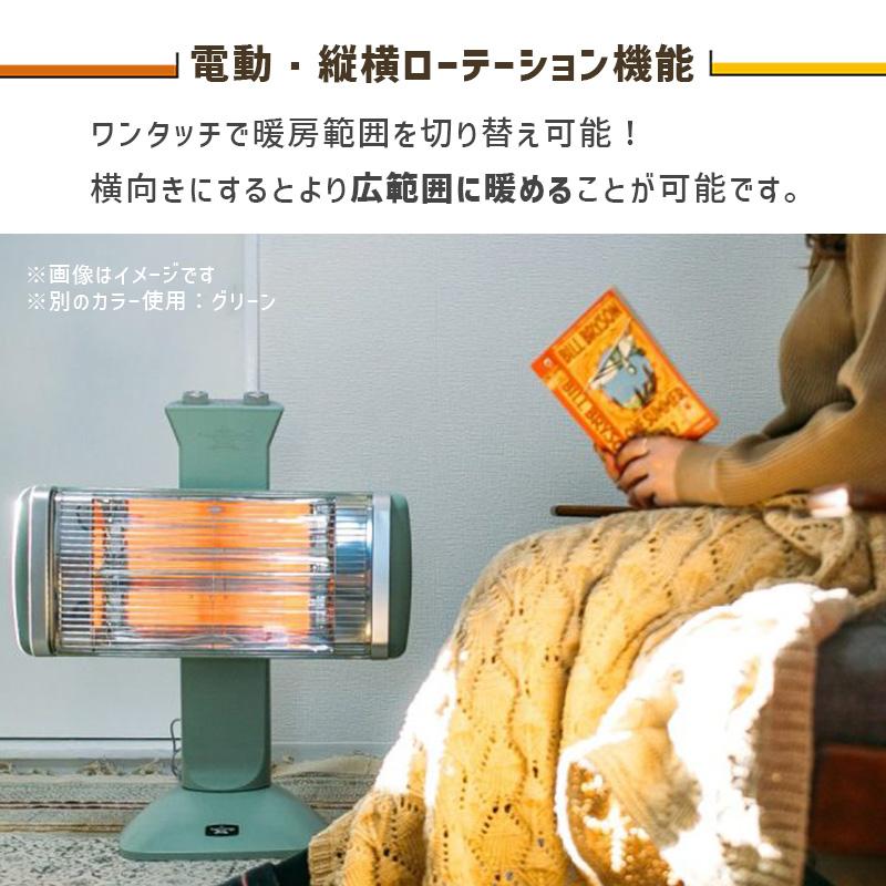グラファイトヒーター2灯管 ホワイト CAH-2G10F-W Aladdin (アラジン