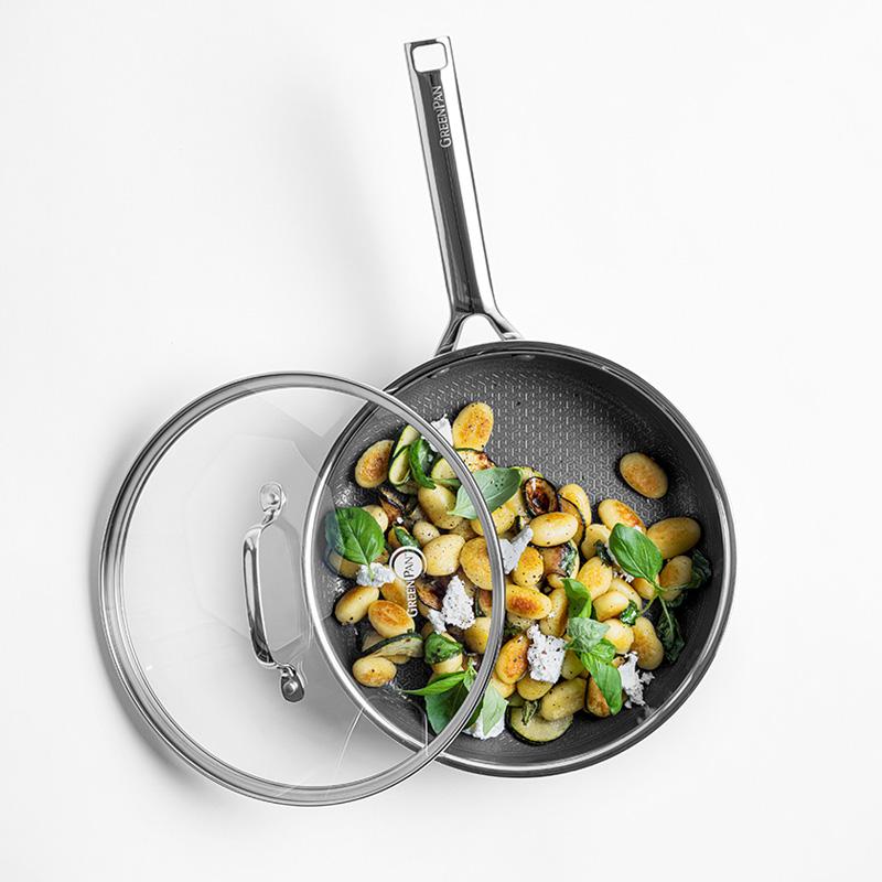 GREEN PAN（グリーンパン） 深型フライパン 24cm ガラス蓋付き APEX IH