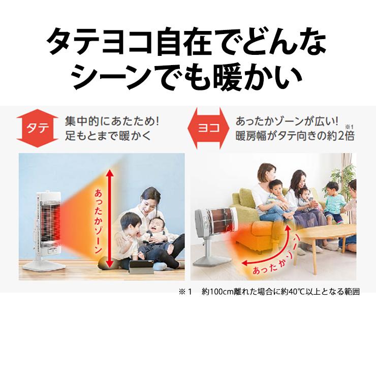 コアヒート 遠赤外線電気ストーブ ファミリータイプ 1150W ホワイト CH