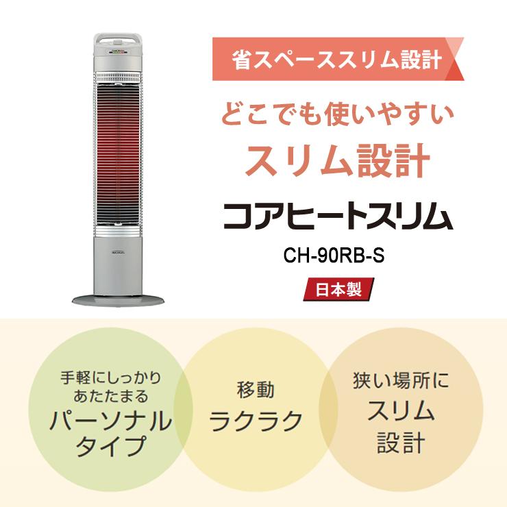 CORONA（コロナ） 遠赤外線電気暖房機 コアヒートスリム パーソナル