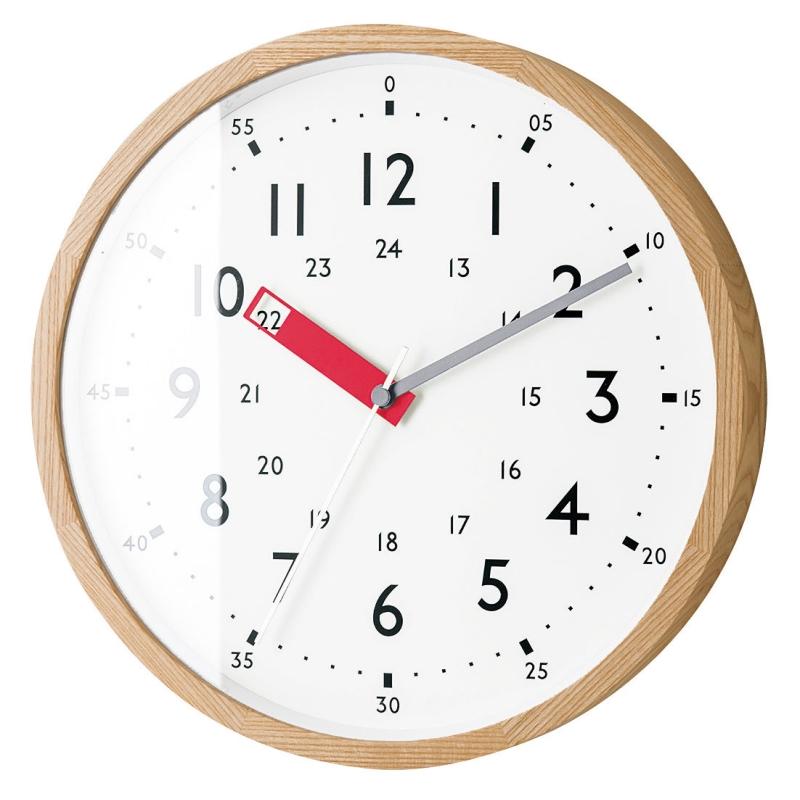 掛け時計 Storuman RD ストゥールマン RED レッド 赤 知育 30cm 電波