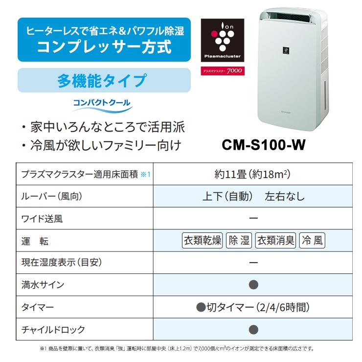 SHARP コンプレッサー方式 冷風・衣類乾燥除湿機 コンパクト SHARP コンプレッサー方式 冷風・衣類乾燥除湿機 コンパクト