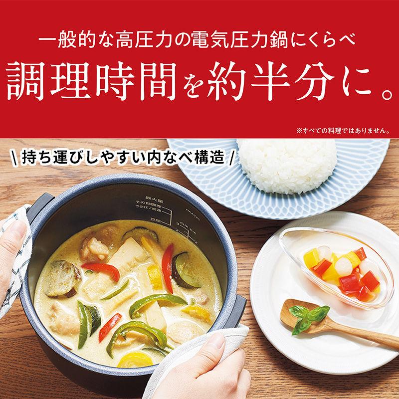 タイガー魔法瓶 電気圧力鍋 2.2L マットホワイト COOKPOT タイガー