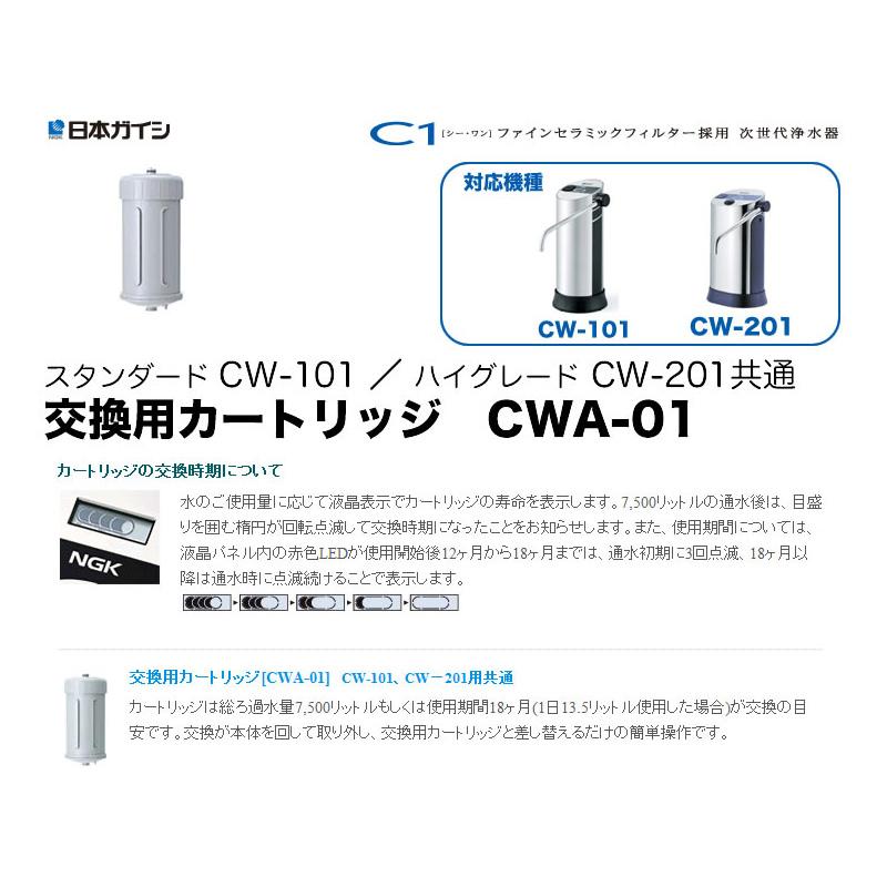 日本ガイシ CWA-01 NGK 浄水器交換用カートリッジ C1 シーワン