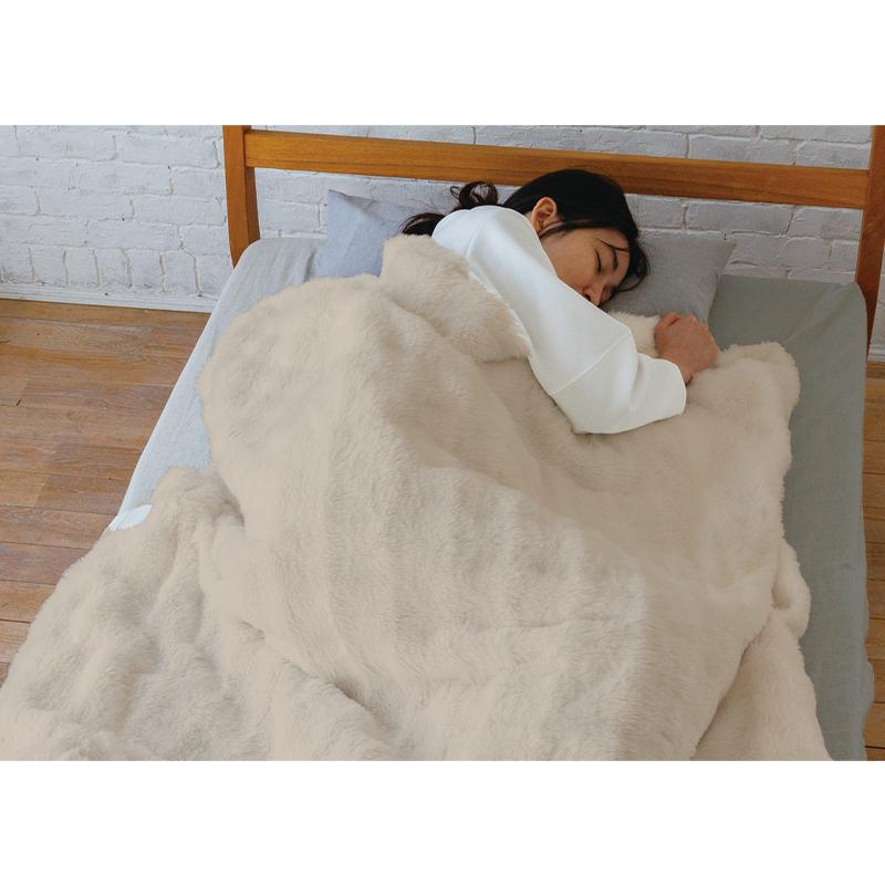 広電（KODEN） 電気毛布 かけしきタイプ グレイジュ 無地 CWB551G-CM