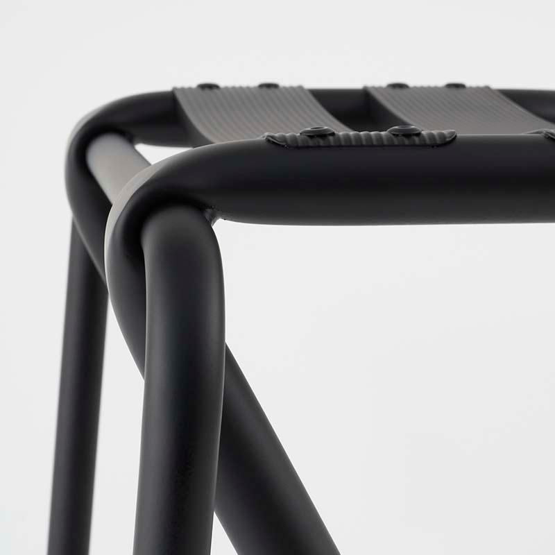 スツール BENT STOOL HIGH ベントスツール ハイ 座面高61.7cm Black 黒 グッドデザイン賞 カウンターチェア キッチンチェア 腰掛け DU0321BK DUENDE(デュエンデ)_10