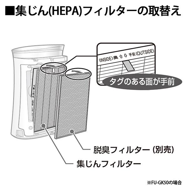 SHARP（シャープ） 純正品 FZ-GK50HF プラズマクラスター 加湿空気清浄