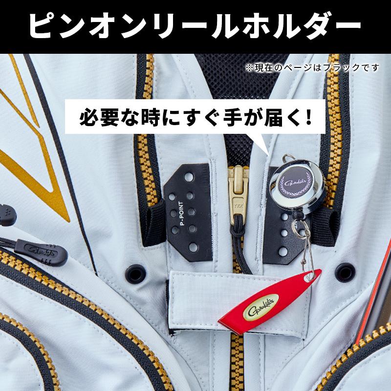 Gamakatsu（がまかつ） ショートハーフメッシュベスト GM2323 ブラック