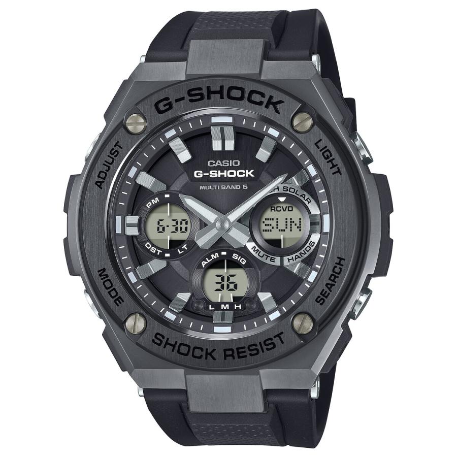 CASIO G-SHOCKソーラーＧＳＴ-S310(美品)予備ベゼル付き G-SHOCK g-shock Gショック GST-W310-1AJF カシオ CASIO G-STEEL G