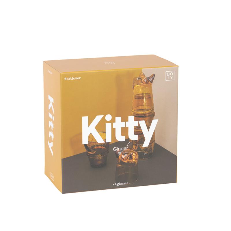 kitty スタッキング　グラス　猫　ジンジャー 楽天市場】キティ スタッキング グラス ジンジャー 4個セット Kitty