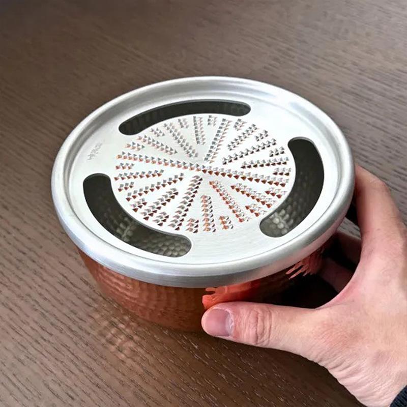 新光金属 新光堂 純銅おろし器 12cm 570ml HMO-7 おろしき おろしがね