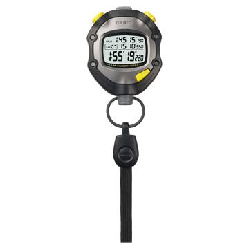 CASIO（カシオ） 1/1000秒ストップウオッチ 5気圧防水機能 ガン