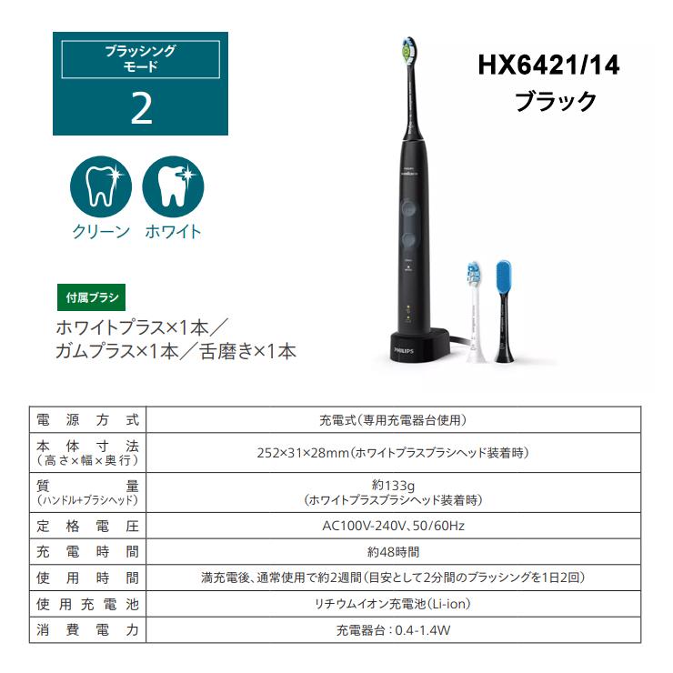 プロテクトクリーン 電動歯ブラシ Sonicare ProtectiveClean 4500