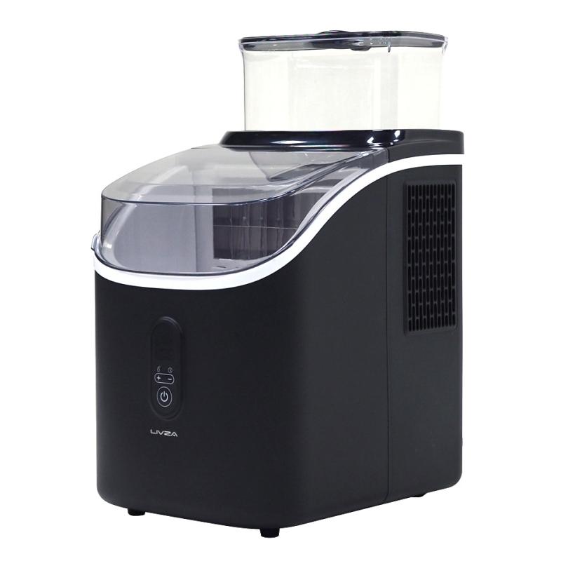 LIVZA 高速製氷機キューブアイス ブラック 黒 家庭用 製氷機 ICE