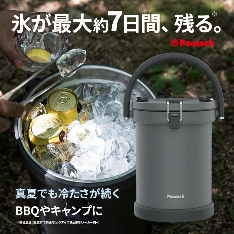 ピーコック魔法瓶工業 クーラーバケット ダークグレー(H) 9.5L IGN-100
