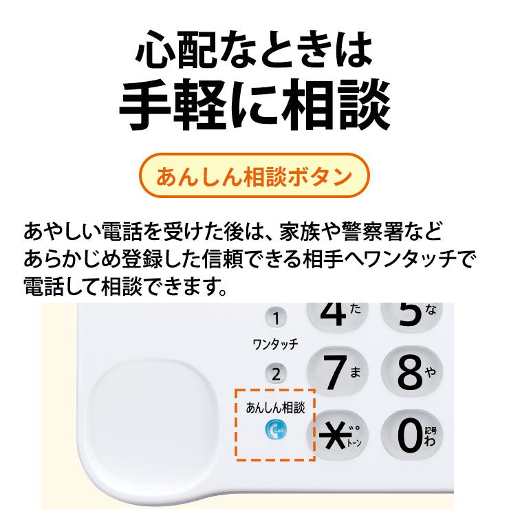 SHARP（シャープ） あんしんフラッシュランプ搭載 防犯 電話機 子機1台