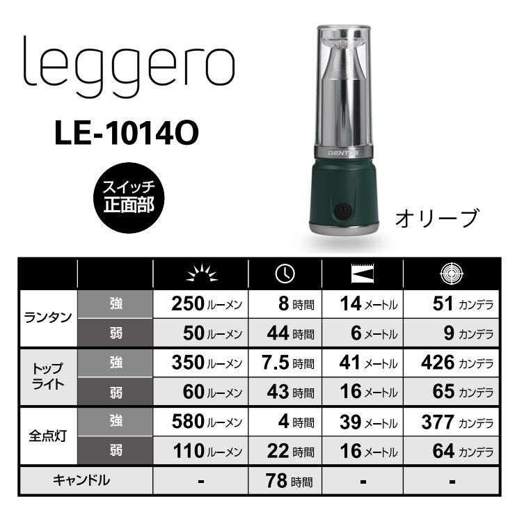 GENTOS（ジェントス） コンパクトLEDランタン Leggero レッジェーロ