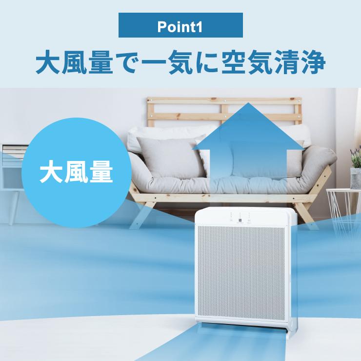 MITSUBISHI 三菱電機 空気清浄機 MA-WPV90B-W ホワイト 三菱（MITSUBISHI） 空気清浄機 ハイスペックモデル クリーンホワイト