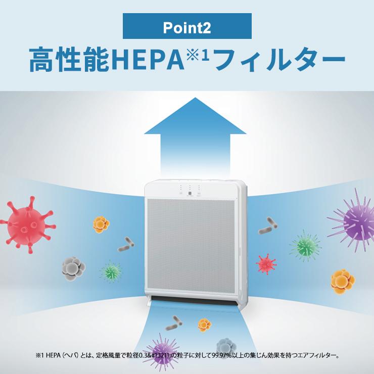 三菱 空気清浄機 ハイスペックモデル クリーンホワイト MA