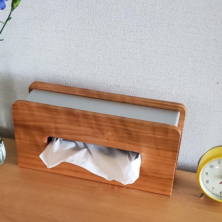 桜製作所　木製ティッシュボックス 和風 ティッシュケース/木製 ティッシュボックス 木工品 カフェ