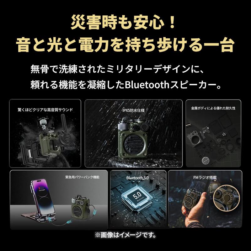 MUZEN（ムゼン） Wild Mini 第3世代 Bluetoothスピーカー ジャングル