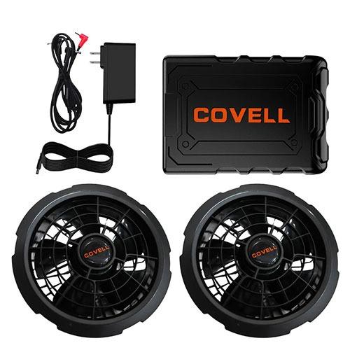 【未使用品】COVELL 空調服 ファン バッテリーセット 迷彩柄 COVELL 空調冷風服 ベスト 36Vファンバッテリーセット LLサイズ