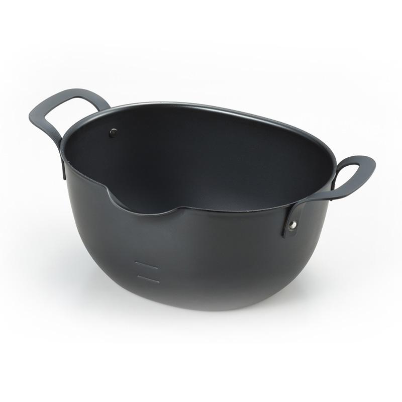 aikata 鉄製揚げ鍋 アイカタ 楕円形ボディ 揚げ物用鍋 天ぷらなべ