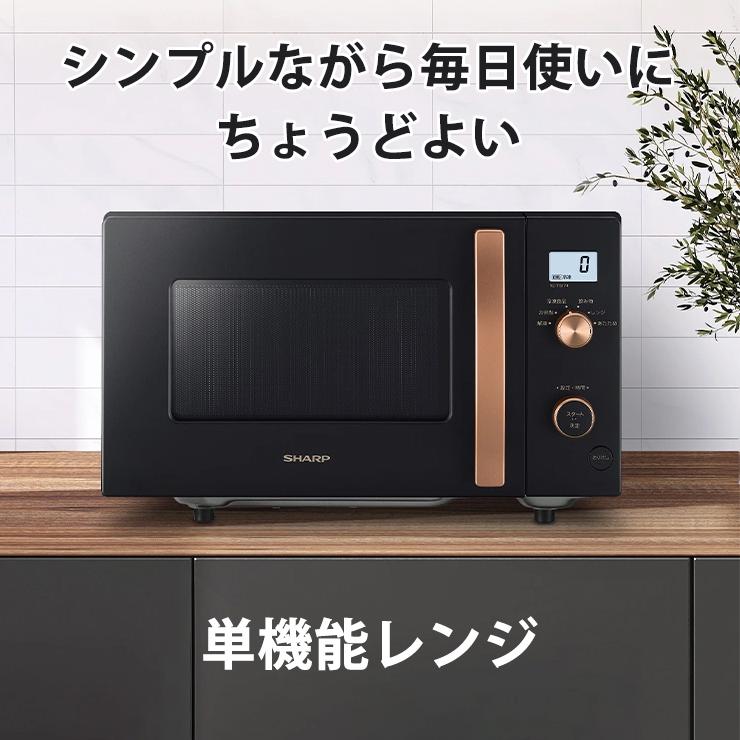 単機能レンジ 17L ブラック系 RE-TS174-B SHARP (シャープ) : re-ts174 