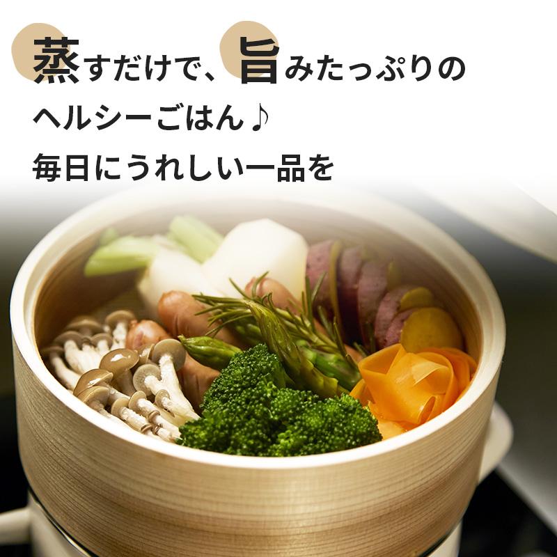 富士ホーロー せいろ付きホーロー鍋 ホワイト 白 18cm SER-18WW 蒸篭