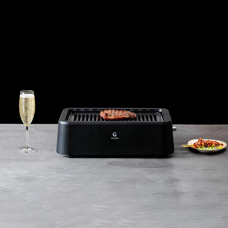 GLAMP 超少煙グリル BLACK 減煙 焼肉 ホットプレート バーベキュー