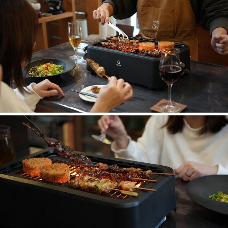 GLAMP 超少煙グリル BLACK 減煙 焼肉 ホットプレート バーベキュー
