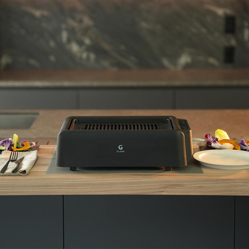 GLAMP 超少煙グリルDX ブラック BLACK 温度調整 減煙 焼肉 ホット