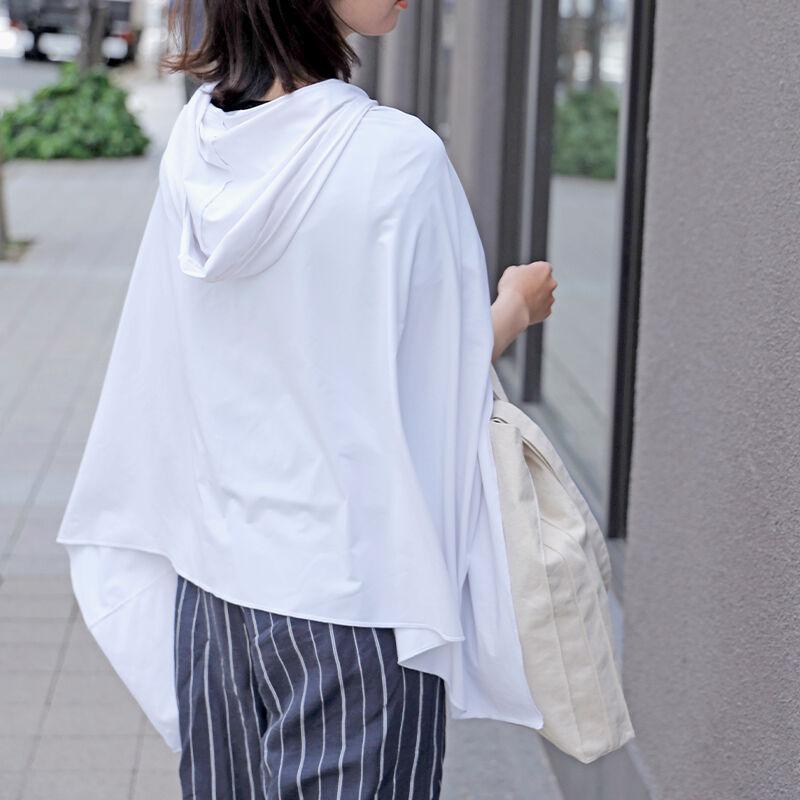 冷感ポンチョ ホワイト ULTRA COOL UV PONCHO WH 暑さ対策 紫外線対策