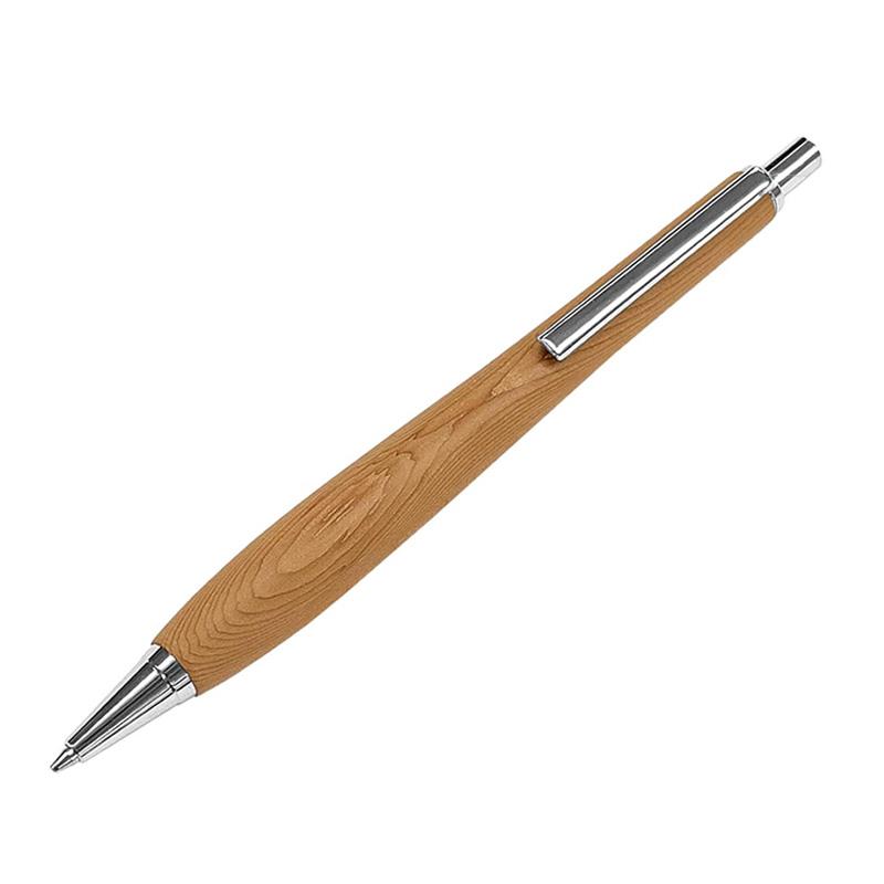 ルミニーオ ウッドシャーペン 一位(イチイ) 金具シルバー 芯0.5mm 長さ