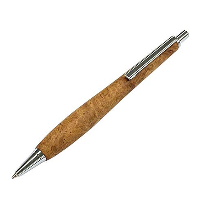 ルミニーオ ウッドシャーペン 花梨(カリン) 金具シルバー 芯0.5mm 長さ