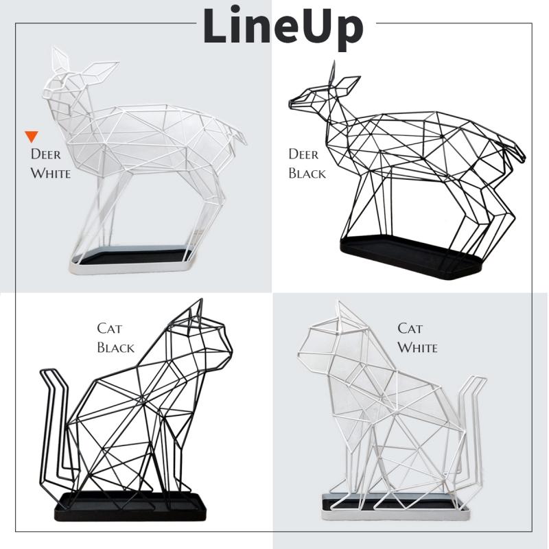 シカの傘立て ディア 鹿 DEER バンビ 小鹿 ホワイト アンブレラ