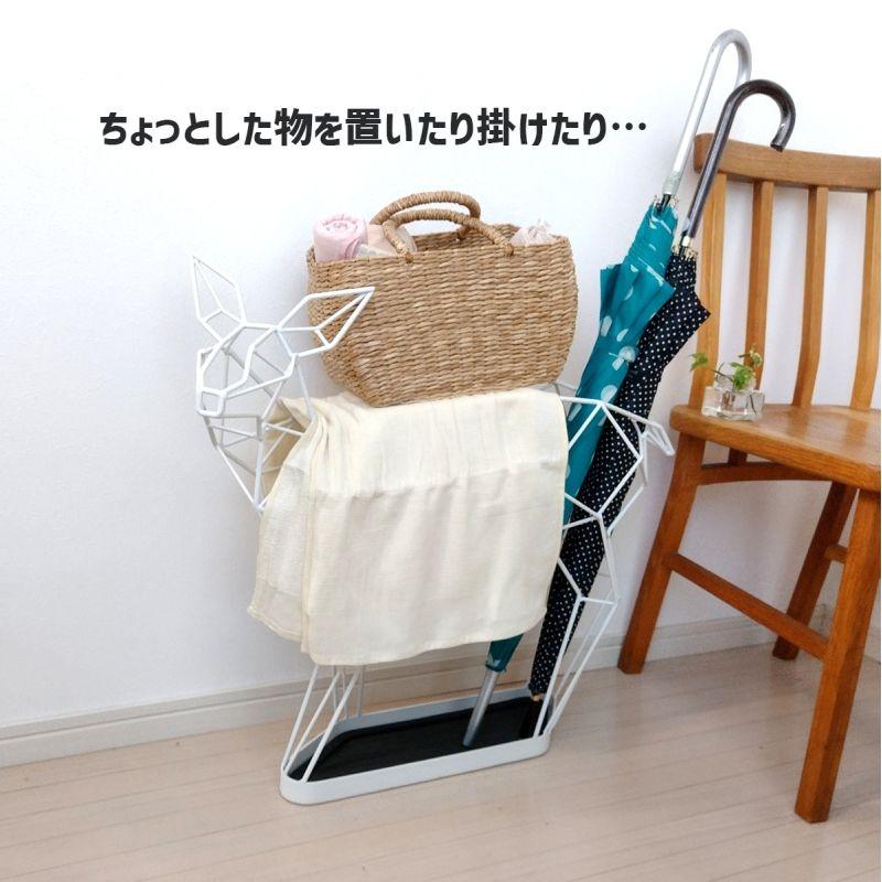 シカの傘立て ディア 鹿 DEER バンビ 小鹿 ホワイト アンブレラ