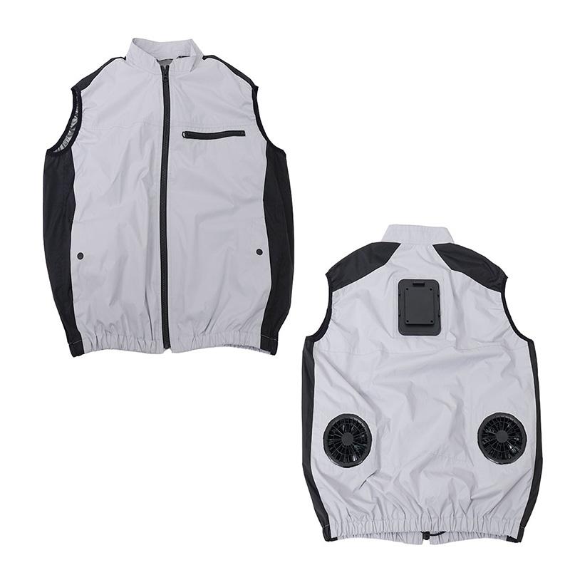 THANKO 圧倒的に冷える 冷蔵服4 シルバーグレー5L バッテリーセット